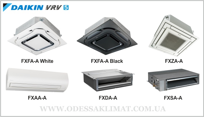 Daikin VRV 5 совместимость внутренних блоков